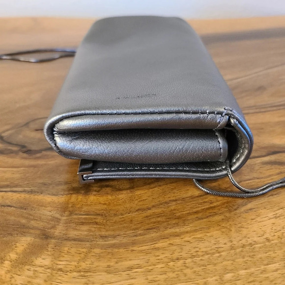 Lauren Merkin Leather Metallic Crossbody Bag - Picture 4 of 10